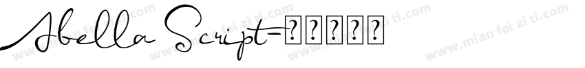 Abella Script字体转换